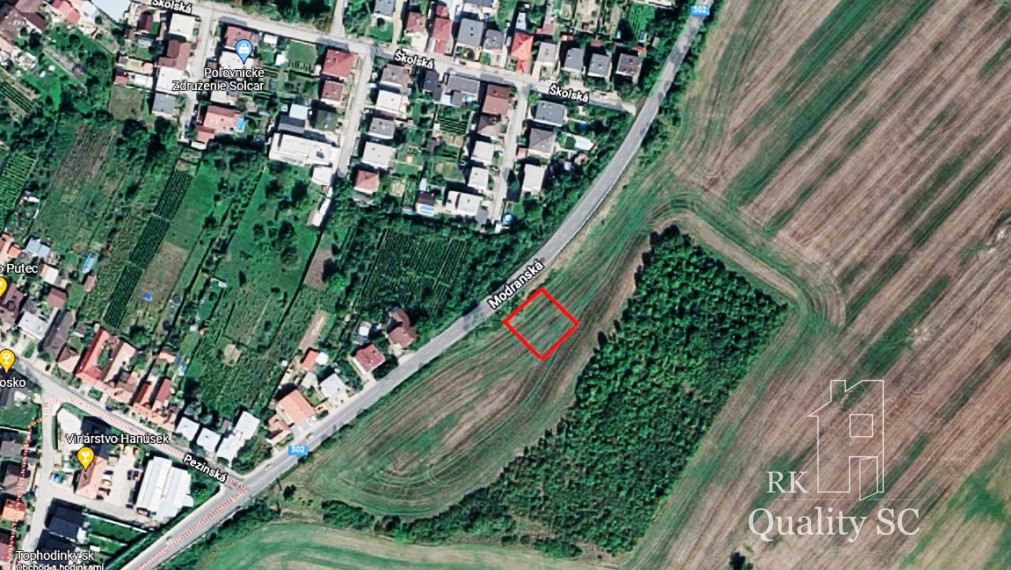 SENEC - NA PREDAJ investičné pozemky s platným ÚPI, určené na výstavbu rodinných domov - Obec Vinosady – Veľké Tŕnie- okres Pezinok