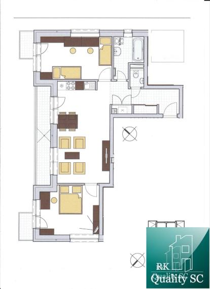 SENEC - EXKLUZÍVNE NA PREDAJ 3 izbový byt s vlastným kúrením, vo vyhľadávanej lokalite pri Slnečných jazerách - Viladomy - ul. Dlhá v Senci