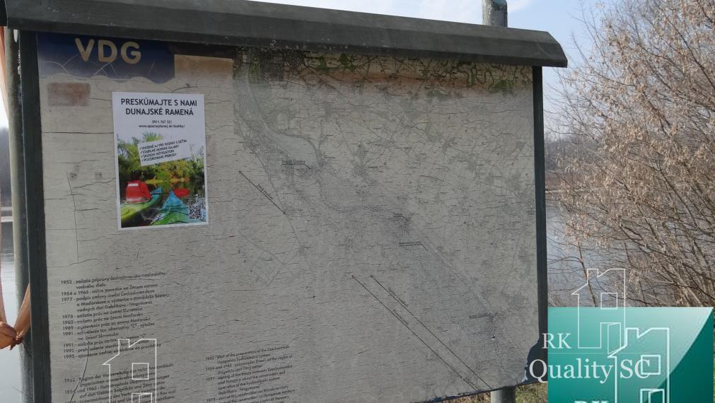 NOVÁ CENÁ !! GABČÍKOVO - NA PREDAJ rekreačný a lesný pozemok v panenskej prírode pri starom koryte Dunaja starý prístav okr. Dunajská Streda