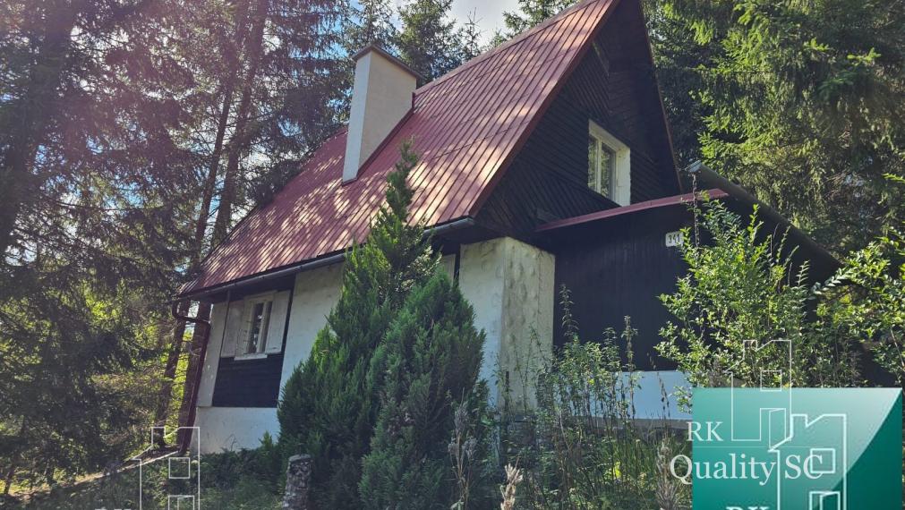 NOVÁ CENA !! Kysuce - Obec Klokočov časť Vrchpredmier - EXKLUZÍVNE NA PREDAJ 3 izbová murovaná rekreačná chata v lone prírody