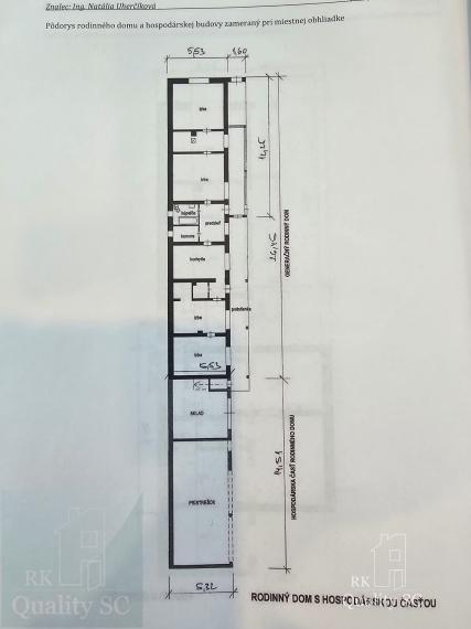 Okres Trnava- obec Pavlice – nehnuteľnosť s potenciálom - 4 izb. RD v centre obce s veľkým pozemkom 984 m2 