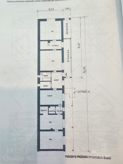 Okres Trnava- obec Pavlice – nehnuteľnosť s potenciálom - 4 izb. RD v centre obce s veľkým pozemkom 984 m2 