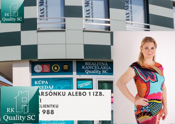 Hľadám pre klientku na kúpu 1 izbový byt v Senci do 117 000,- EUR